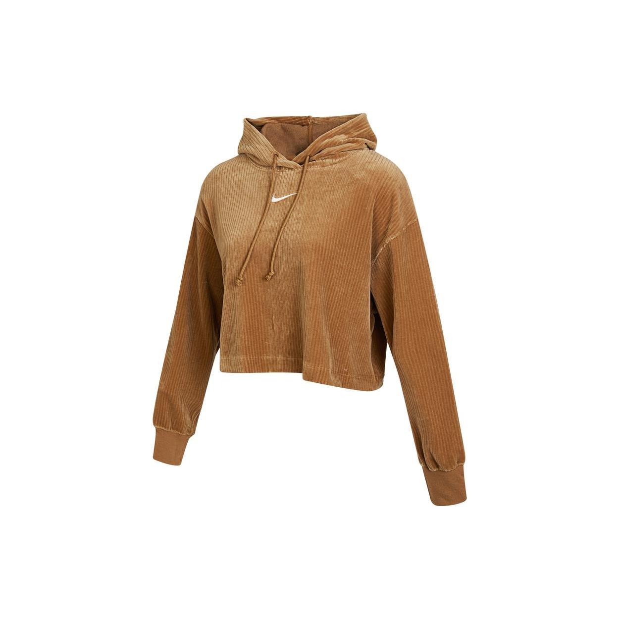 

New Nike Sweatshirt Women s Earth Yellow DQ5928-258 L