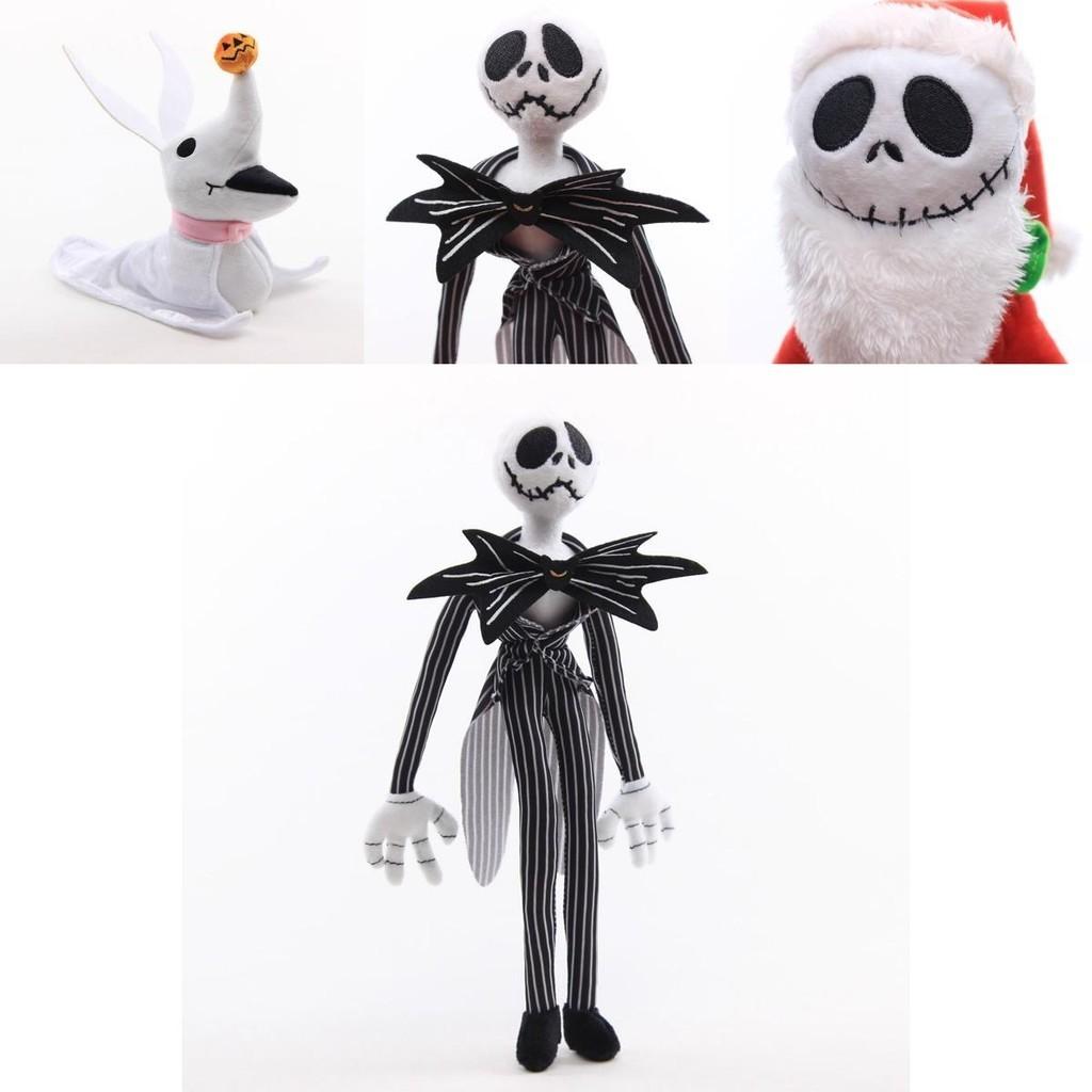 Collectible Nightmare Before Christmas Santa Jack And Zero Plush Toys For Kids