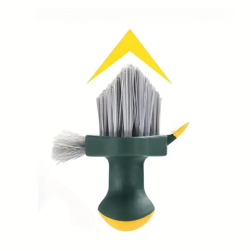 4 In 1 Tub Tile Brush, V-Shaped Floor Seam Cleaning Brush, Corner Crevice Brush Tool