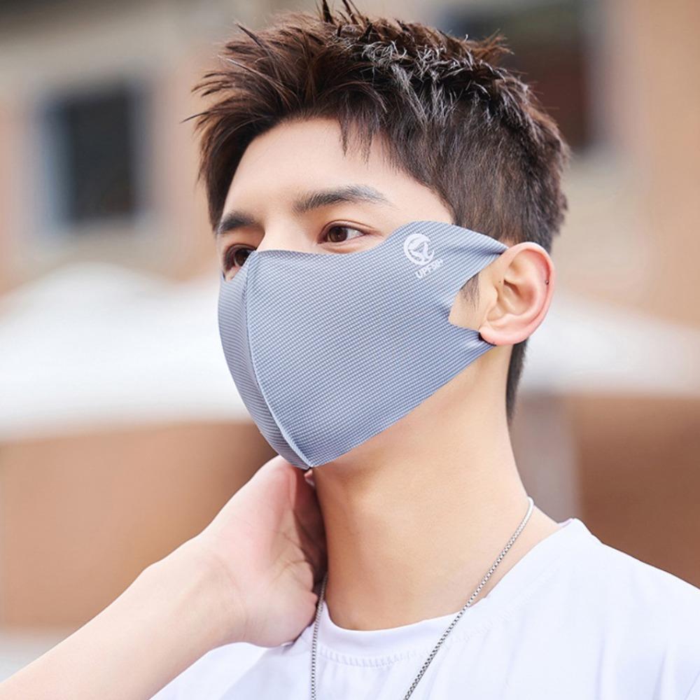 Sunscreen Face Scarf Ice Silk Mask Face Mask Face Gini Mask Traceless Face Cover  Fishing