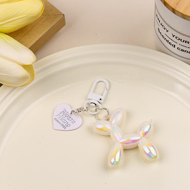 Design Bonbonfarbener Ballonhund Mädchen Schlüsselanhänger Kreativer Ballonhund Handykette Handtaschenschlüsselanhänger Zubehör Anhänger Spielzeug
