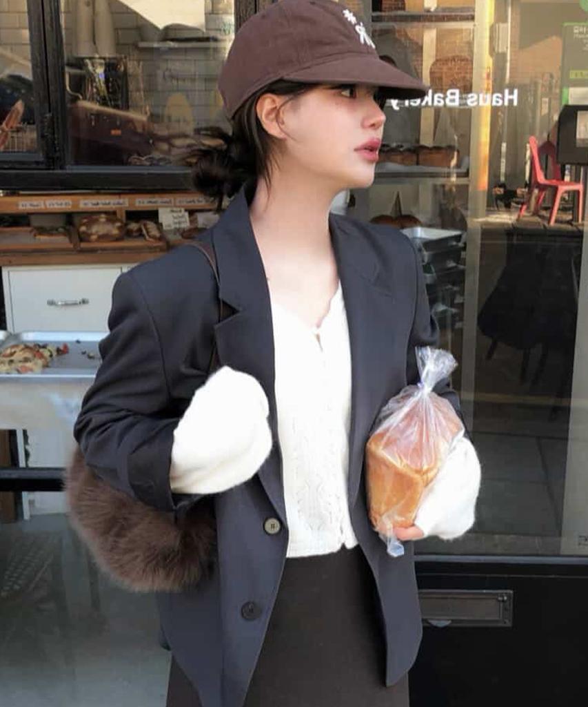 MIND BRIDGE WOMEN [W] Oversized Single Two-Button Blazer - 3 Colors