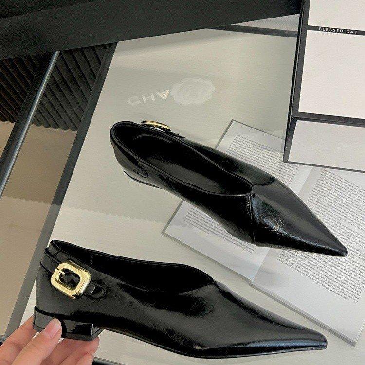 

Autumn Women Flat Shoes Fashion Shallow Slip on Ladies Single Shoes Ladies Elegant Flat Heel Outdoor Dress Baller 41 чёрный