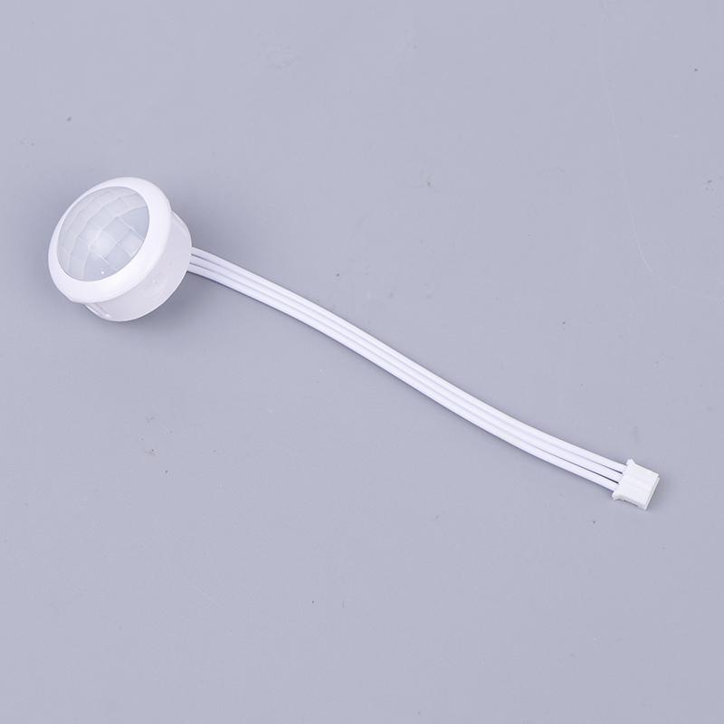 

4-12 В 1 мА автоматический датчик выключатель света светодиодный PIR инфракрасный датчик движения обнаружение светодиодный чувствительный ночник для помещений и улицы 4-7 м белый