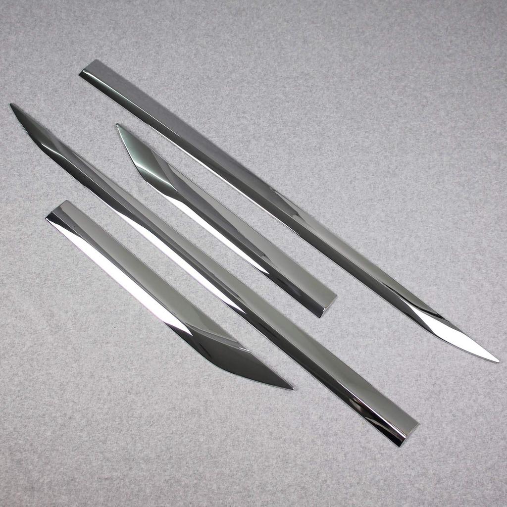 RUIQ Toyota New Harrier 80 Series Exterior Side Door Under Designed Exclusively for the Toyota Harrier Chrome-Plated Molding,