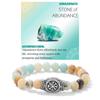 Viking Inspired Beaded Bracelet Stone Gemstone Rune Style Unisex Jewelry Gift