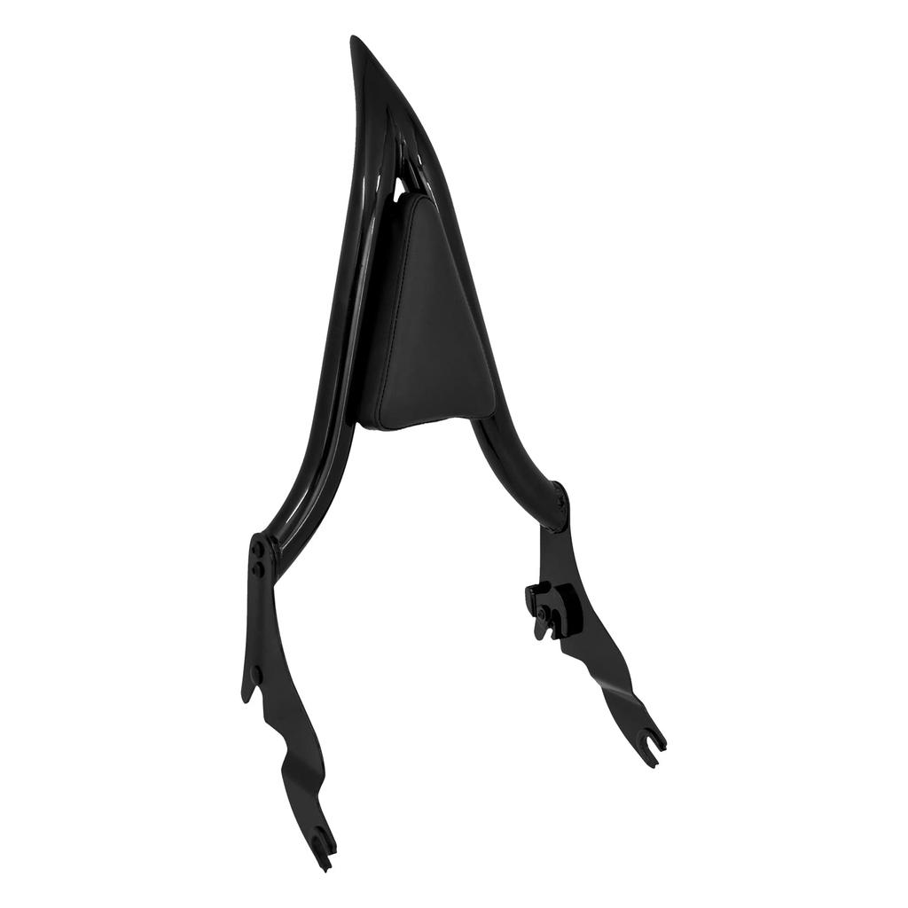 HCmotorku Motorcycle Sissy Bar Backrest Pad Passenger Removable Rear Seat Pillion Pad for Harley Sissy Bar Touring Electra Glide Road King Road Glide