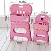 Children Plastic Folding Step Stool With Backrest