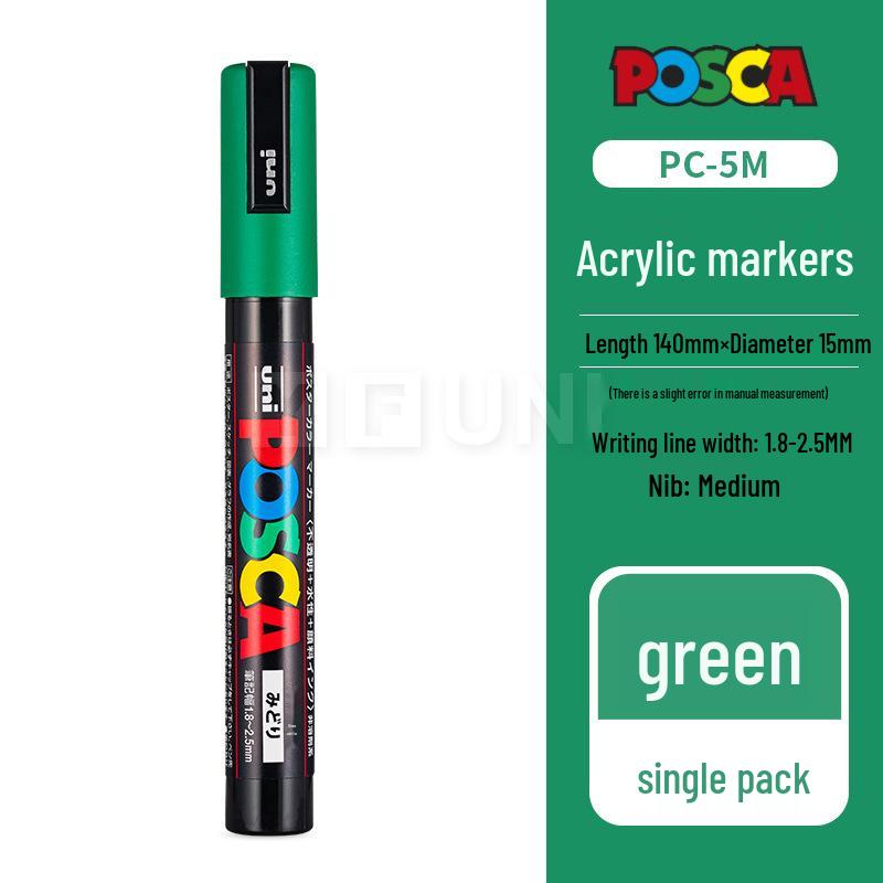 Mitsubishi UNI POSCA PC-5M Weißer Farbe-Marker für Poster - Kontaktieren Sie den Kundenservice für große Mengen