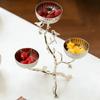 Metal Fruit Bowl with Tree-Shaped Structure Frame Naturethemed for Entryway