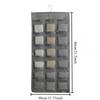 2PCS Double Underwear Storage Hanging Bag Dormitory Home Wardrobe Hanging Folding Bag Underwear Socks Storage Bag