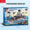 Military Mecha Aircraft Carrier & Space Rocket Building Blocks for Kids - Educational Assembly Toy