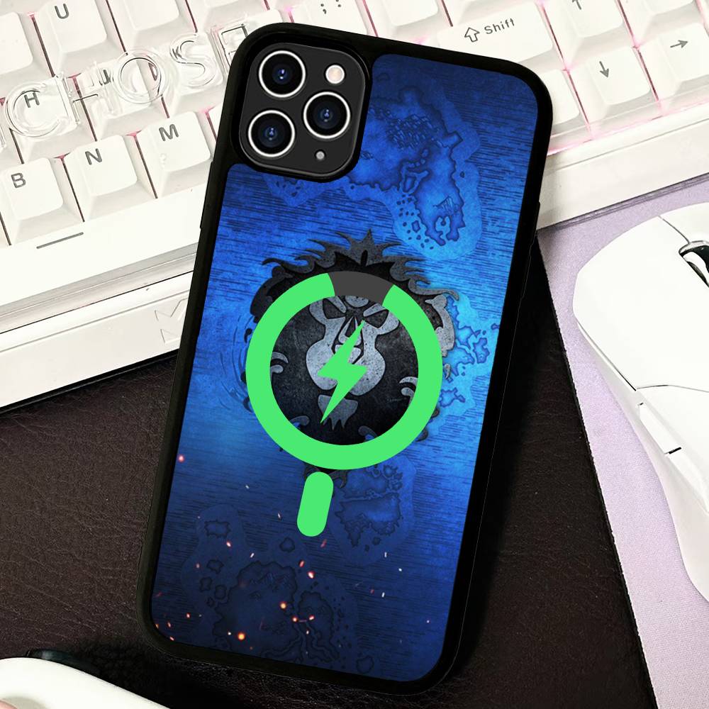 

Game World Of Warcraft Magnetic For Magsafe Phone Case For IPhone 17 Air 16 Pro Max 15 14 13 12 11 Protective Cover iPhone 15pro max