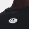 Under Armour HeatGear Compression Contrast Logo Sports Tank Top Men Tops Black 1368352-001