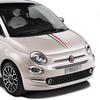 Automobilio variklio dangčio juostelė Vinilinė lipdukas Dangtis Italijos vėliavos linija Grafika Racing Sport Lipdukas Vandeniui atsparūs priedai Fiat 500 Abarth