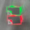 Pocket Sized LED Card Lamp Nameplate Light with Rainbow Effects for Business Professionals Transparent Name Tag Board