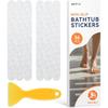 AGPTEK 36PCS Bathtub Non Slip Stickers, Anti-Slip Shower Strips with Strong Adhesive for Bath Tub Shower Bathroom Edge of Swimming Pool Stairs
