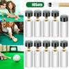 10 Sets 12mm/13mm Cue Stick Ferrules Brass Screw Billiards Head Cover  Billiard Pole