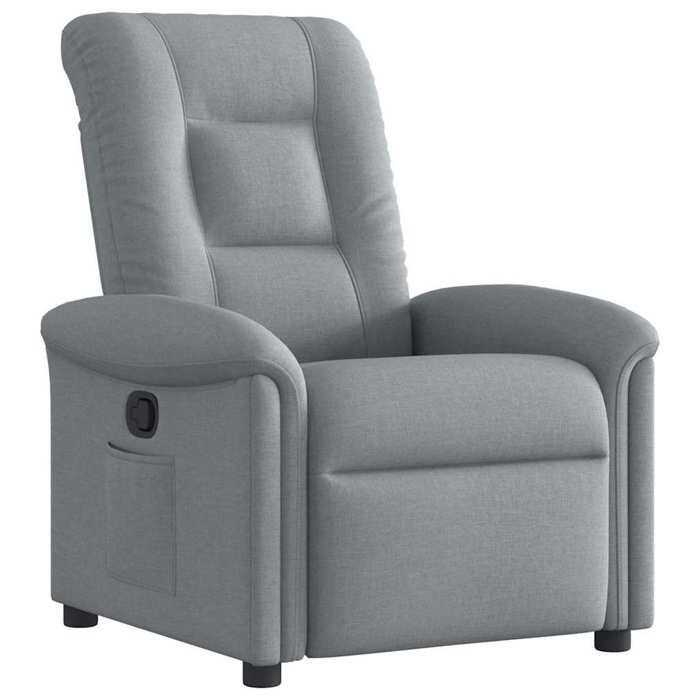VidaXL Fauteuil inclinable Gris clair Tissu, fauteuil, fauteuil inclinable TV, poussette, fauteuil inclinable pour personnes 4015616