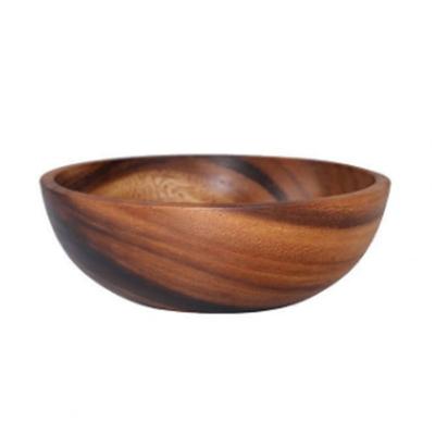 Good Grade Eco-Friendly Polishing Salad Bowl Japanese Practical Wooden Soup Bowl Kitchen Supplies