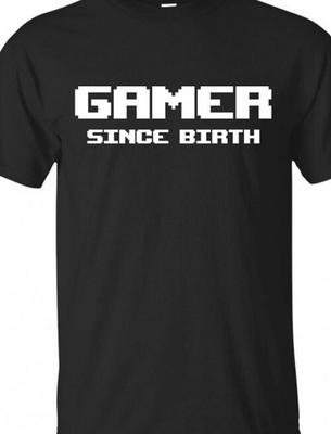 Gamer seit Geburt T-Shirt Tee Videospielspieler Xbox Playstation
