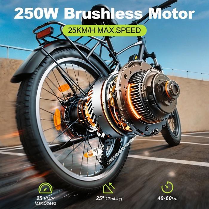 AVDLEU - Elektrokolo 27,5" - Motor 250W - Baterie 36V 12,8Ah - 60 až 120 km (Režim ASIST) - 7 rychlostí SHIMANO
