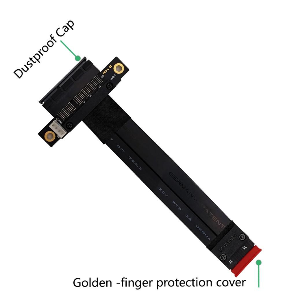 Riser PCIe x4 3.0 PCI-E 4x To for M.2 NVMe for M for Key 2280 Riser Card Gen3.0 Cable M2 Key-M PCI-Express Extension Cor