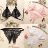 1set Lingerie Femme Sexy Women Lady Sexy Lingerie Lace Underwear Sleepwear G-string Sexy Lingerie For Women Sex Set Bra