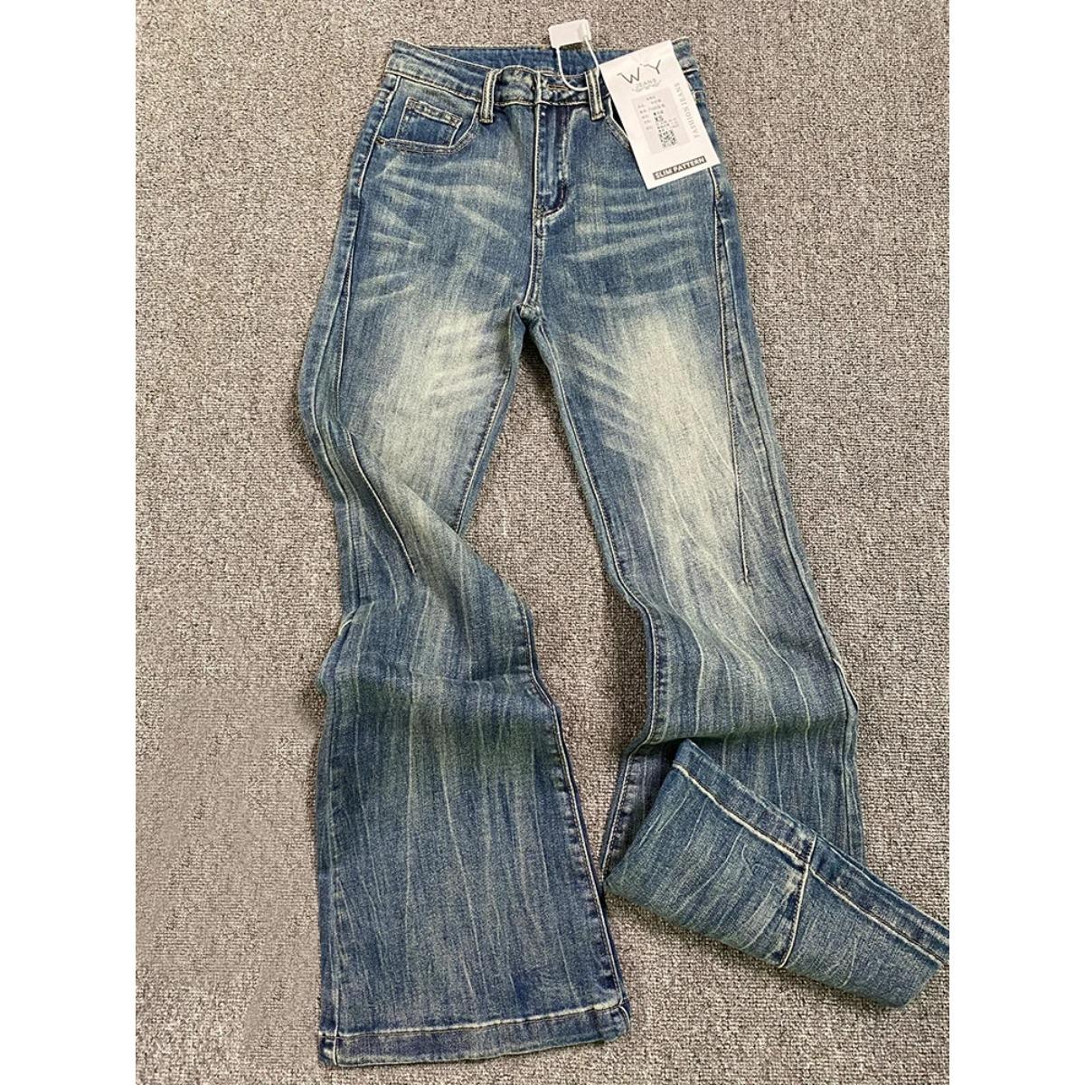 

BeatStreet Women s Blue Jeans Vintage Korean Baggy Cowboy Pants Harajuku Wide Denim Trouser 90s Aesthetic Y2k 2000s Trashy Emo Clothes S синий