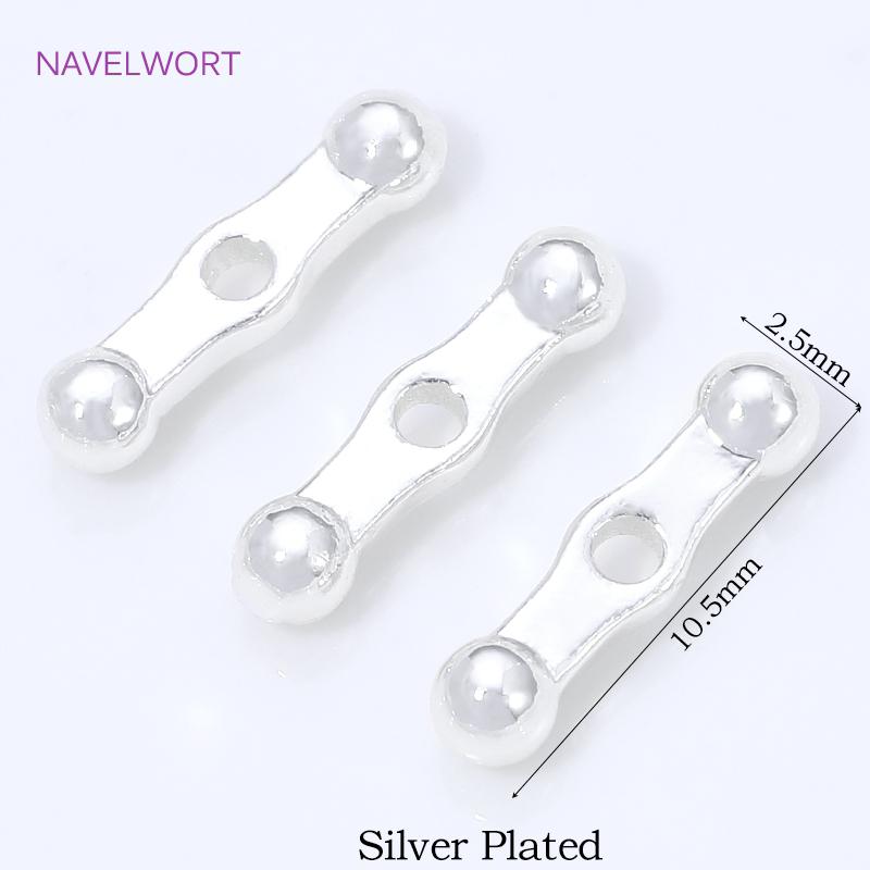 

18K Gold Plated Beads Separator For Bracelet,Brass Spacer Bar,Separator For Beads,DIY Jewelry Making,Materials For Jewelry 10 Pieces