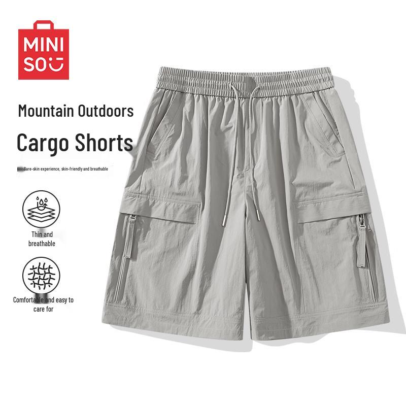

MINISO Men s Loose Fit Cargo Shorts XL