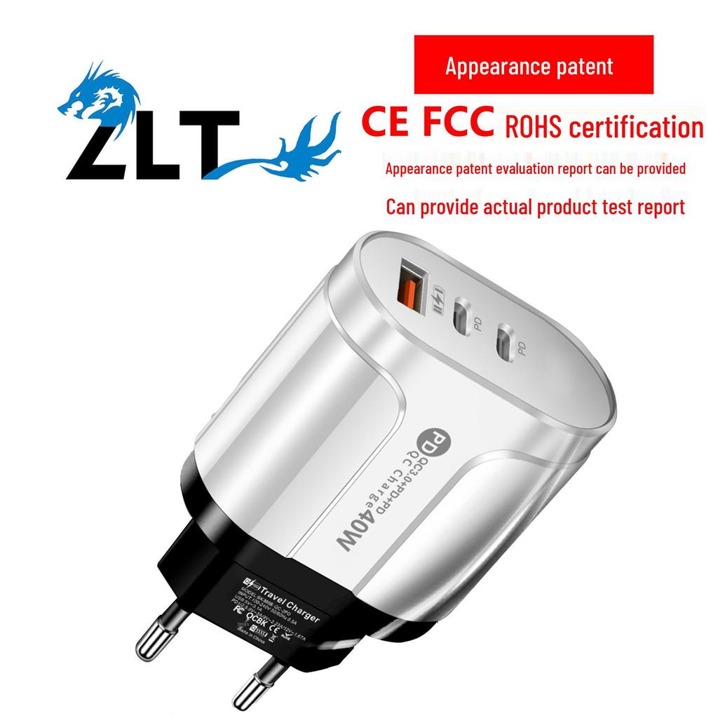 Universal Charger: Compatible with US, EU, UK, AU Specifications, Original 1U+2PD Power Adapter