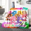 Name Custom CARE BEARS Print Flannel Blanket High Quality Warm Comfortable Cover for All Seasons Perfect for Gifts Home Decor