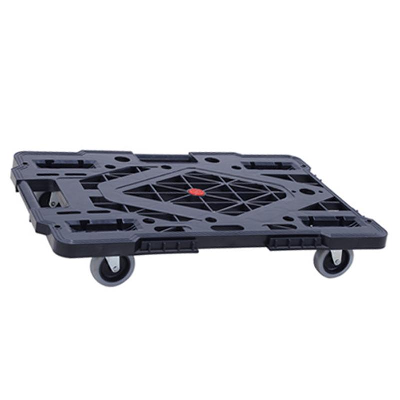 Möbelroller 360° Drehräder Rutschfeste Transportkarre Vierräder Flacher Roller für Kommode Klavier Pflanzen Sofa Picknick