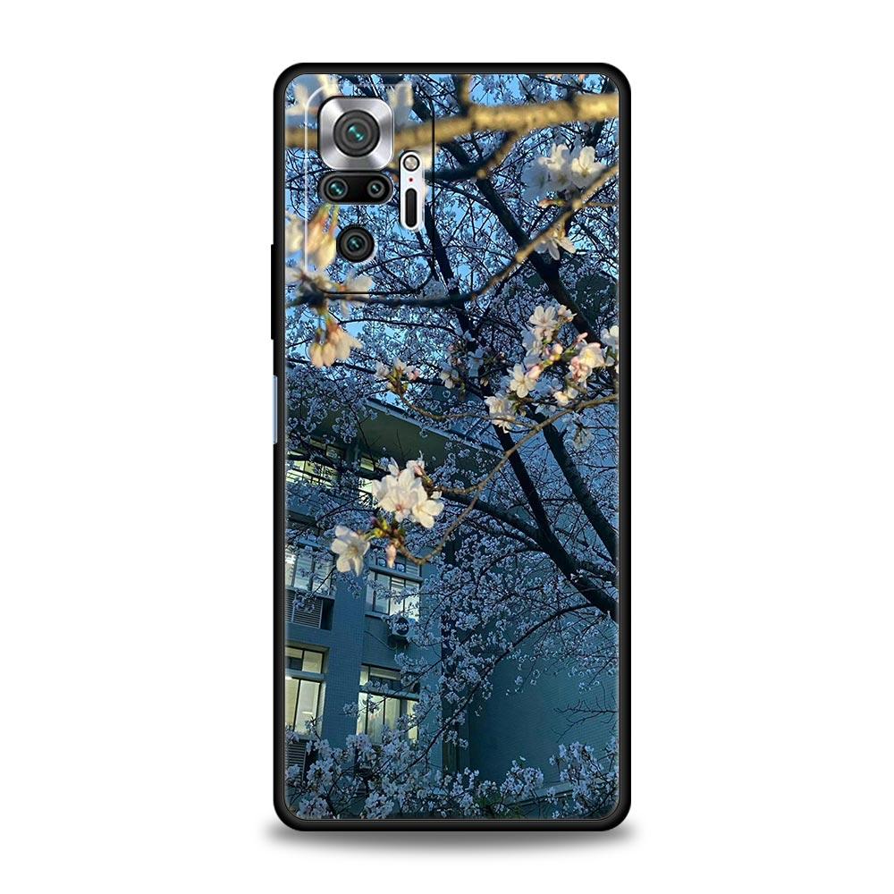 Flower Sea Pink Cherry Blossom Case For Xiaomi Redmi Note 15 14 13 12 5G 11 10 Pro Plus 4G 9S 14C 13C 12C 10C Soft TPU Cover