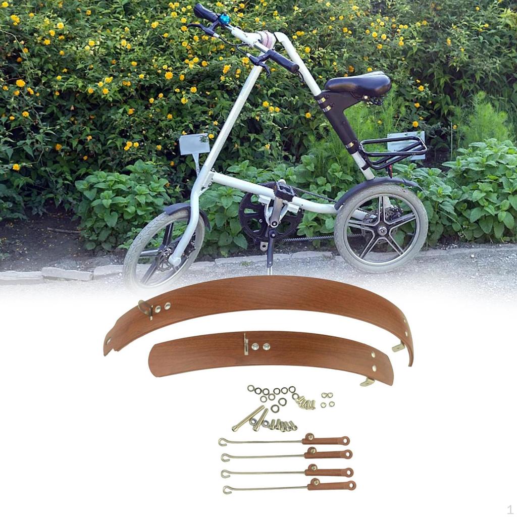 Folding Bike Mudguard Front & Rear Fenders Bicycle Set Simple Installation Mud Guard Full