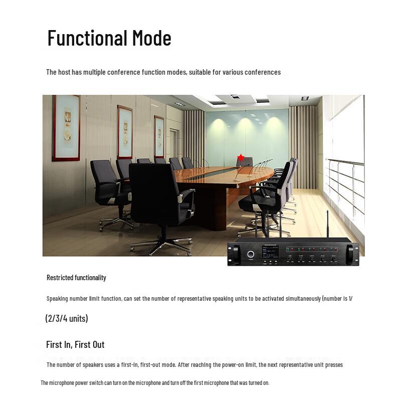 Runpu RP-WX8800P Wireless Conference System Audio Host (CN Version)