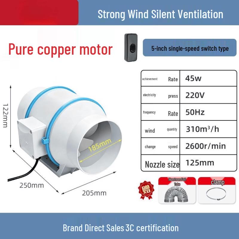 Kitchen Inline Duct Exhaust Fan