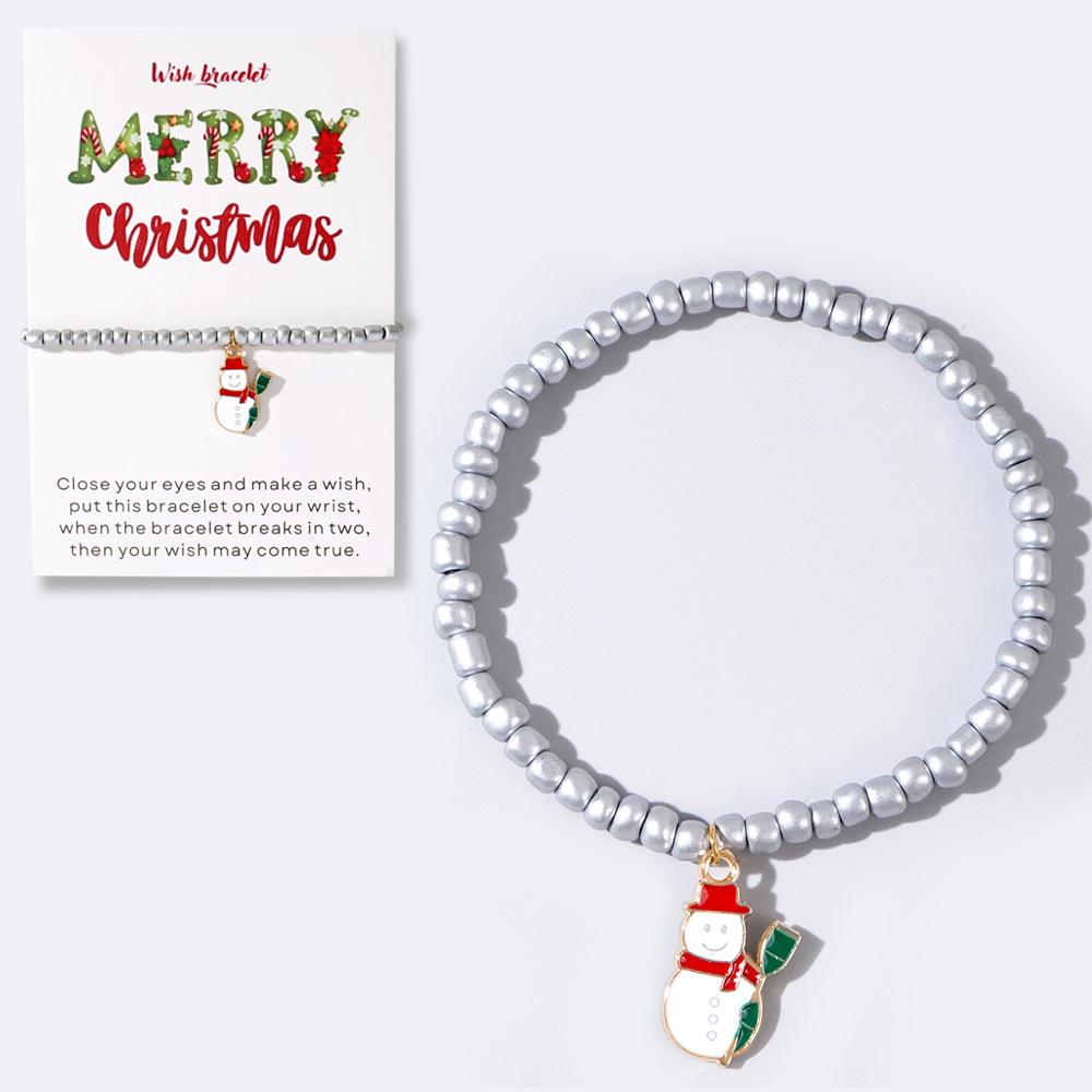 Limited Edition White Reindeer Bracelet - Festive & Versatile Holiday Jewelry