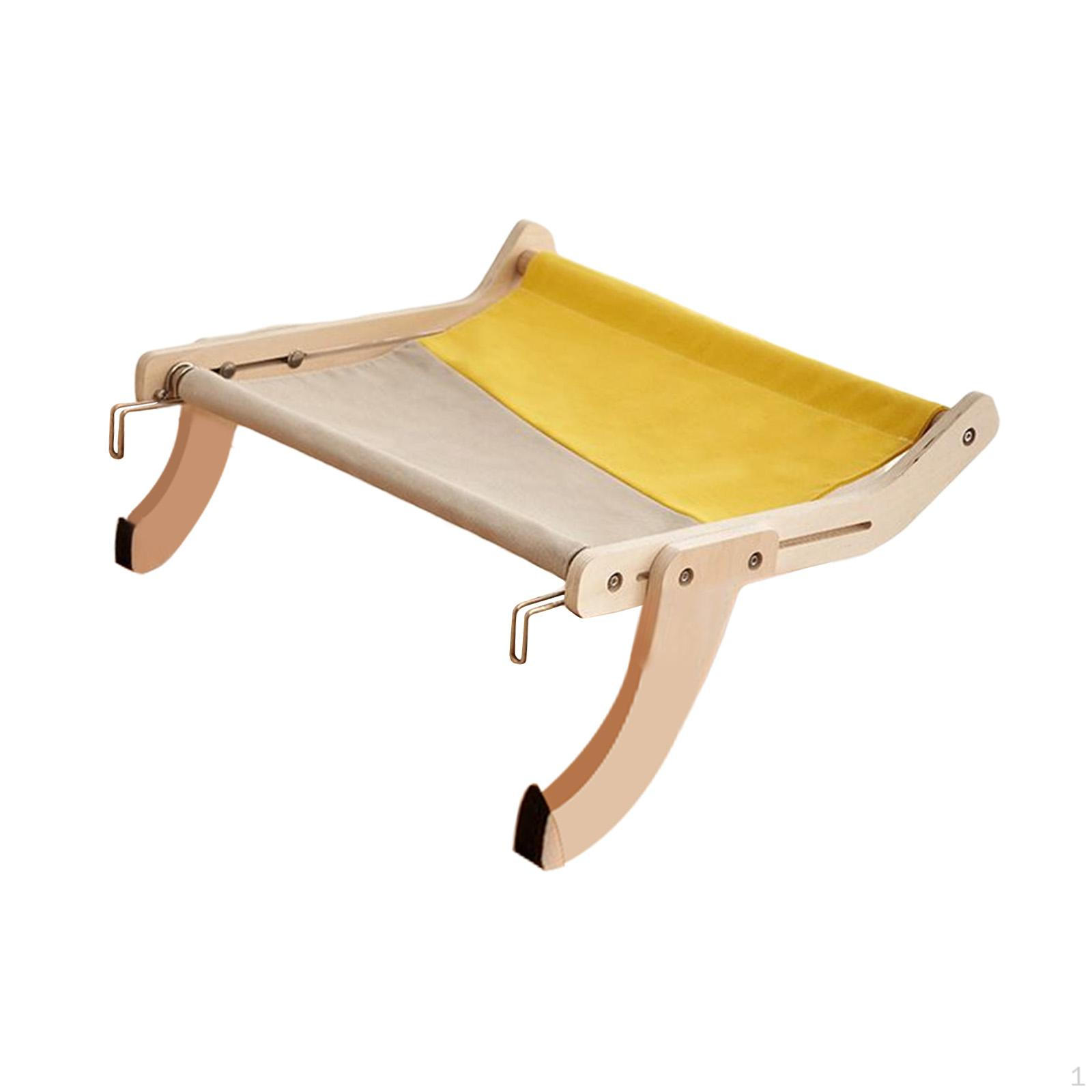 

Cat Window Perch Balcony Hammock Shelf Sturdy Bed Steady Adjustable for Gray Yellow