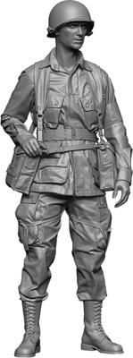 H3 Model 1/35 WOII Amerikaanse Luchtlandingsdivisie Medisch Officier 3D Printer Kit HS35104 (Persoon)