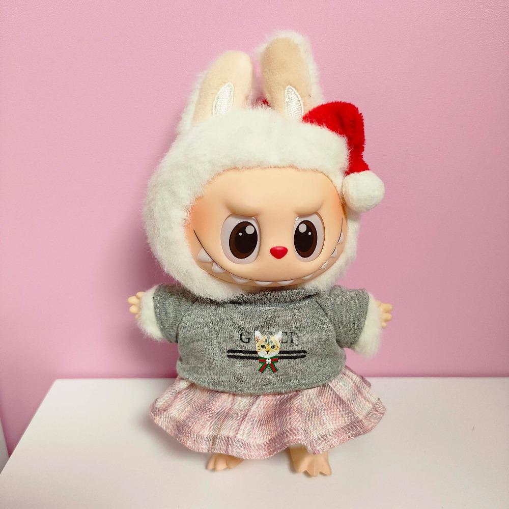 Doll Clothes for 15cm 17cm Labubu V1 V2 V3 Shirt Skirt  Set Doll Clothing Accessories