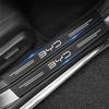 Carbon Fiber Car Door Sill Threshold Anti Scratch Stickers for BYD YUAN PLUS SONG PLUS HAN TANG Seal 06 Auto Trunk Bumper Strips