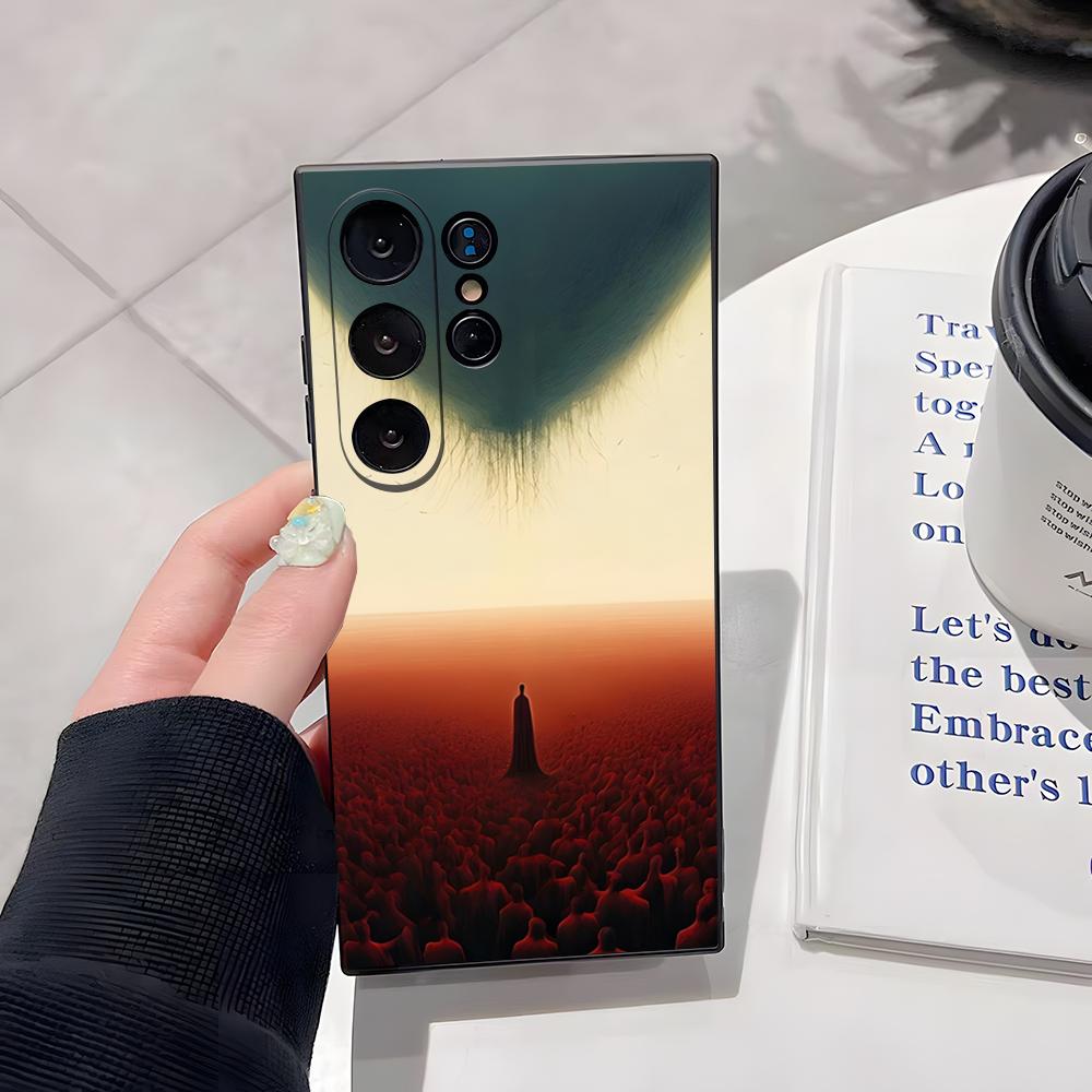 

Z-ZdzislawBeksinskis Art Phone Case For Samsung S26 Ultra S25 Edge Ultra S23 S22 S21 S20 Ultra Plus S24 Fe Cover Samsung S24 Plus
