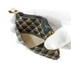 Indenya Inden Coin Fuji Black with White Purse, Deerskin, Takane, Mt. Pattern, Lacquer, 2801-11