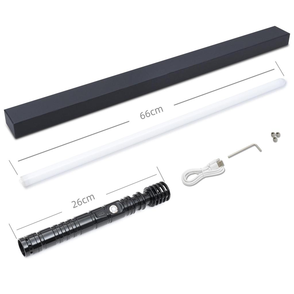 LED Alloy Lightsaber Toy - Rechargeable, Luminous Pixel Design for Kids 