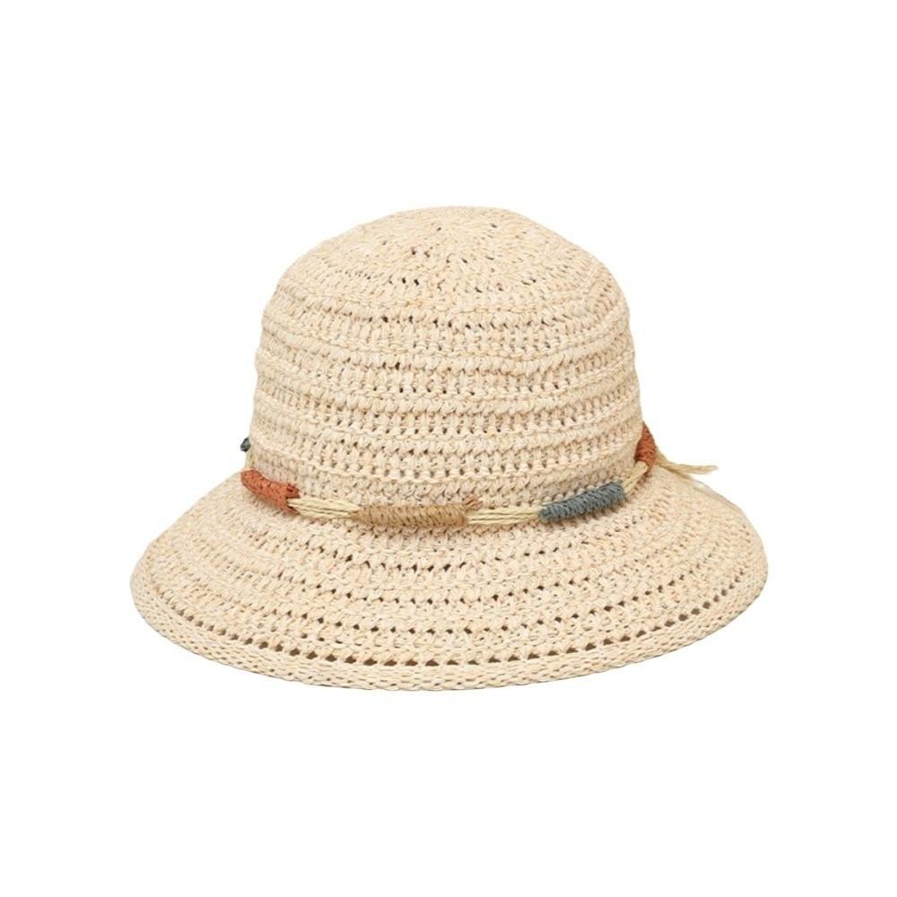 Большая шляпа-ведро от солнца Богемная шляпа-рыбак Портативная соломенная плетеная шляпа от солнца Путешествия бежевый