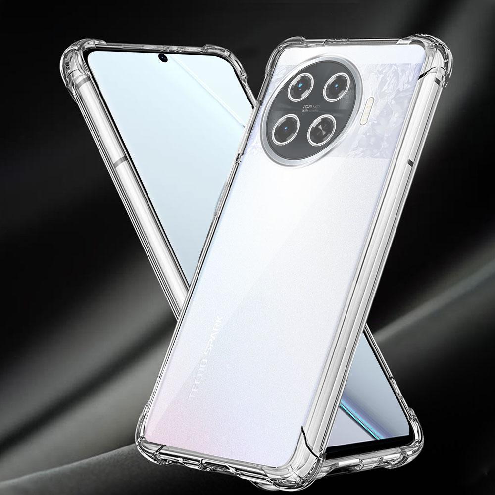 Shockproof Airbag TPU Case For Tecno Spark 20 Pro Plus KJ7 Clear Soft Silicone Phone Case for Tecno Spark 20 Pro Protect Cover