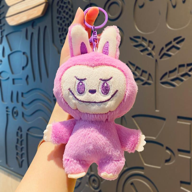 Adorable Plush Bubble Rabbit Keychain Cute Cartoon Key Ring For Students And Car Lovers