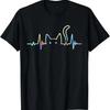 Heartbeat Cat Lover Animal Silhouette Cute Cat Tshirt